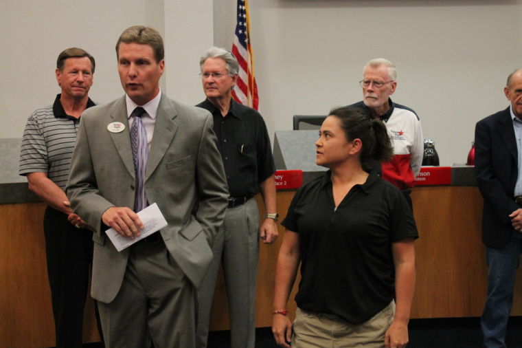 Employee recognition ceremony